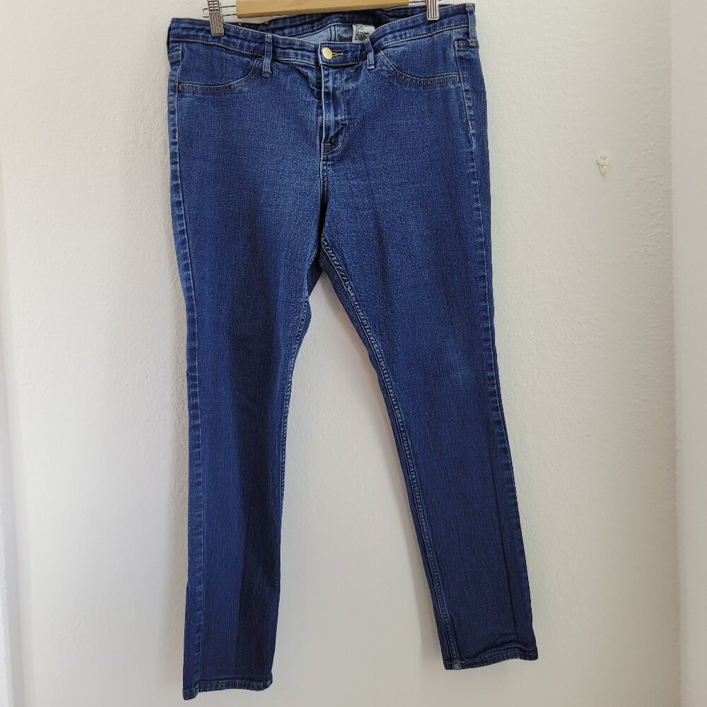 H&M Jeans Women's 33 Blue Ankle 4 Pockets &Denim
